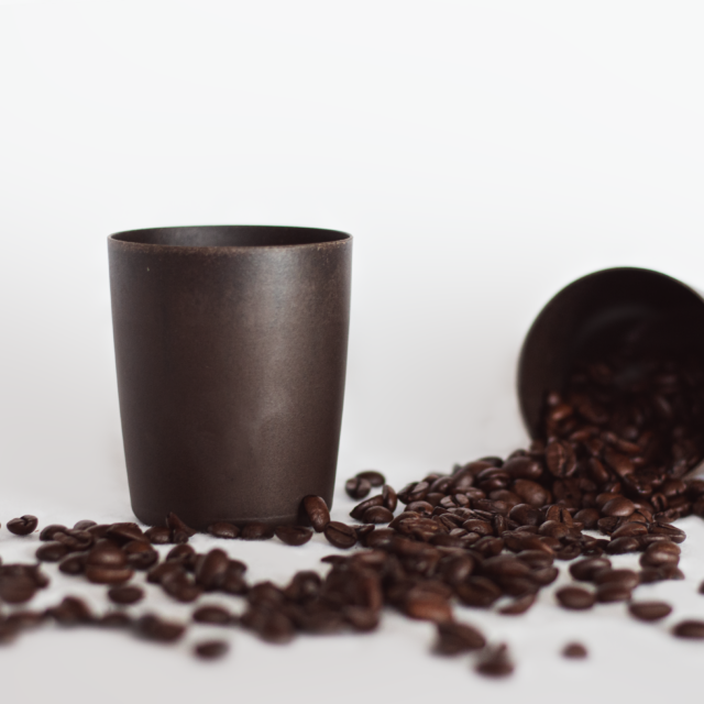 Coffee cups coffee beans biodegradable cups