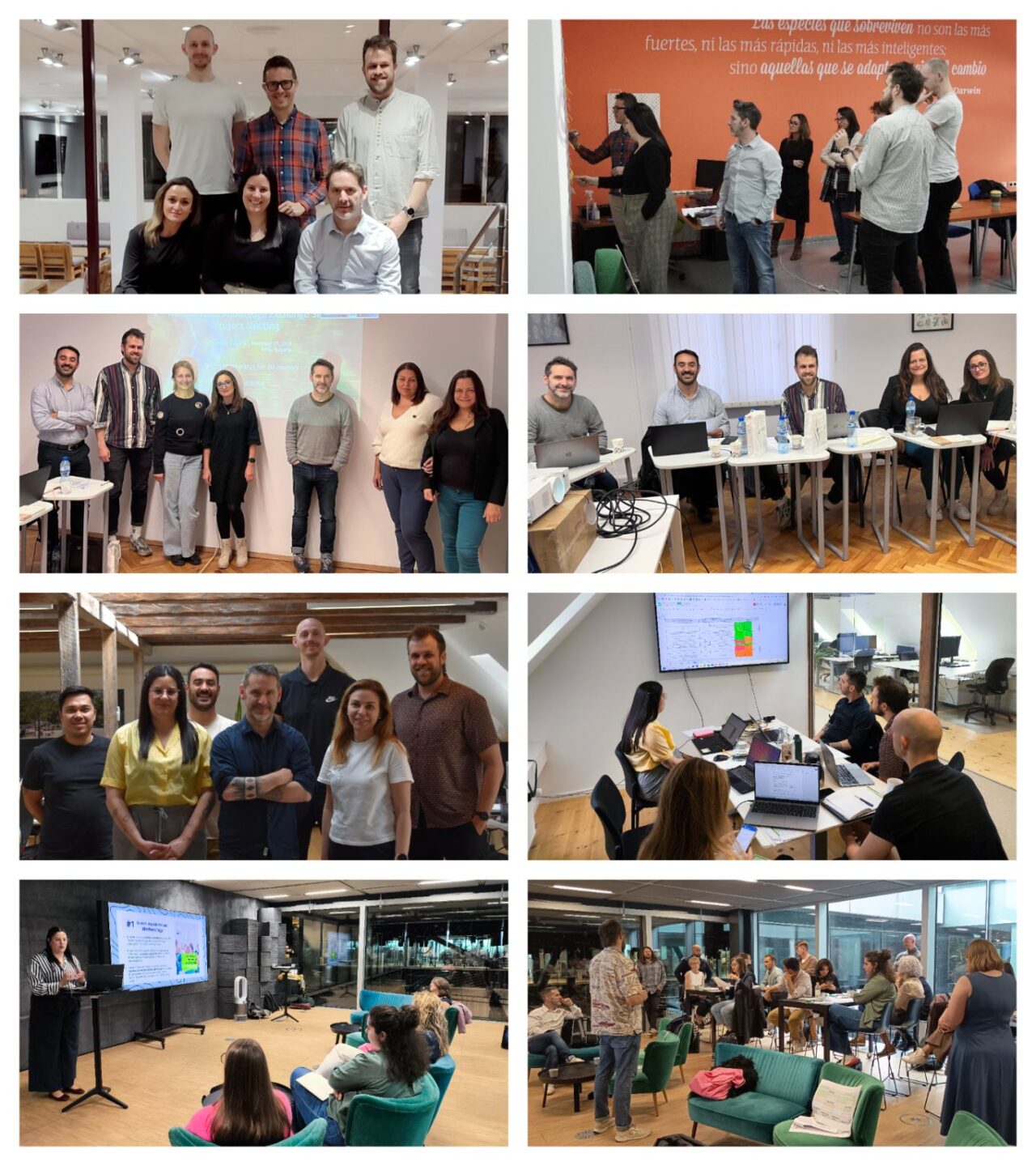 Multiple images of the ENDURANCE team